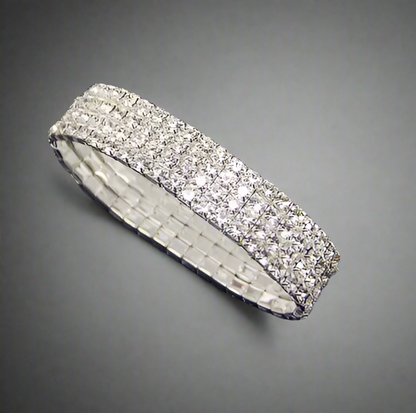 Rhinestone Elastic Bracelet